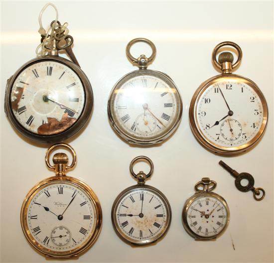 Verge pocket watch & 3 others